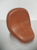Siège en cuir beige de rapprochement pour moto Indian Scout