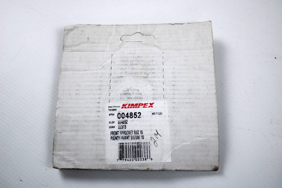 Pignon avant 15 dents pour Suzuki DR/DRZ/RM/LT