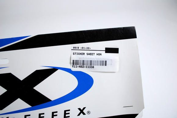Feuille d'autocollant honda