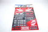 Feuille d'autocollant honda