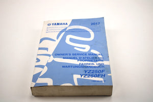 Manuel de service pour Yamaha YZ250F 2017