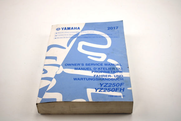 Manuel de service pour Yamaha YZ250F 2017