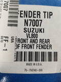Embouts chrome aile avant+arrière Suzuki VL800