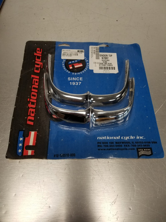 Embouts chrome aile avant+arrière Suzuki VL800