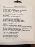 Couvert pédale de frein ou embrayage de talon Yamaha / Honda / Kawasaki / Suzuki