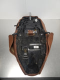 Siège chauffant en cuir tan d'origine pour moto Indian Roadmaster
