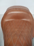 Siège chauffant en cuir tan d'origine pour moto Indian Roadmaster