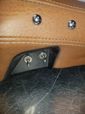 Siège chauffant en cuir tan d'origine pour moto Indian Roadmaster