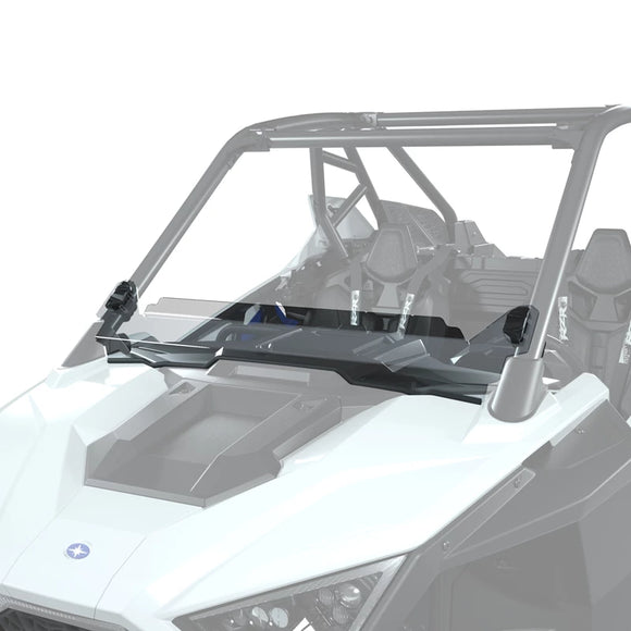 Lock & Ride Half Windshield - Hard Coat Poly, Low/ demi pare-brise