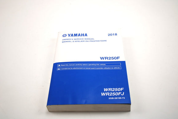Manuel de service pour Yamaha WR250F 2018