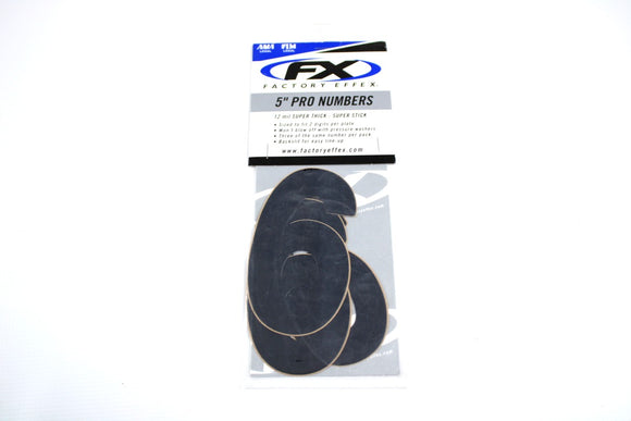 Autocollant 6 / 5'' noir