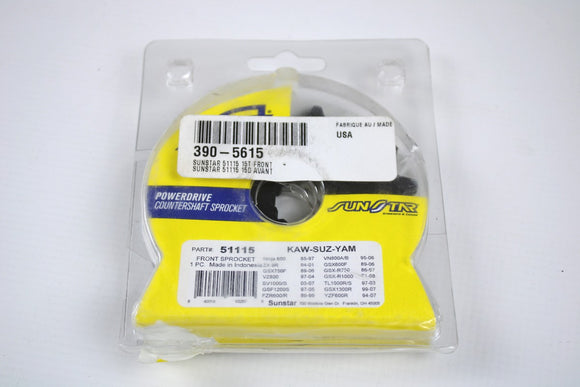 Pignon avant 15 dents/530 pour Kawasaki/Suzuki/Yamaha Sunstar 51115