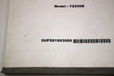 Manuel de service pour Yamaha YZ250R 2003