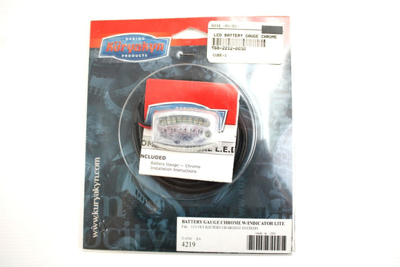 Jauge de batterie led chrome KURYAKYN 4219