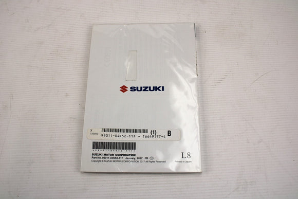 Manuel du propriétaire Suzuki gsxs1000