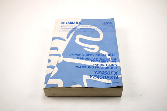 Manuel de service pour Yamaha YZ450FX(G) 2016