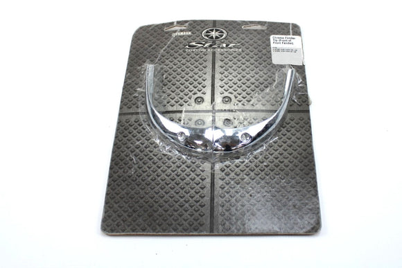 Embout d'aile avant chrome pour Yamaha V-star 1100 classic/silverado